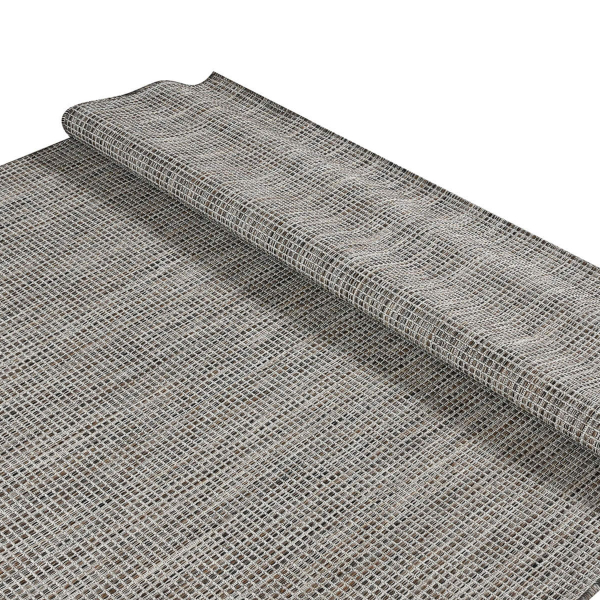 Χαλί Καλοκαιρινό (160x230) Polcarpet Bali Rainbow 12355 Brown Silver