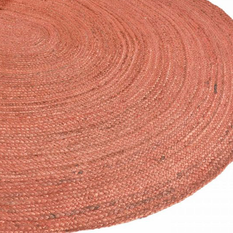 Οβάλ Χαλί Καλοκαιρινό (135X210) Polcarpet Jute Plain Coral Home Χαλιά Σαλονιού Spitishop