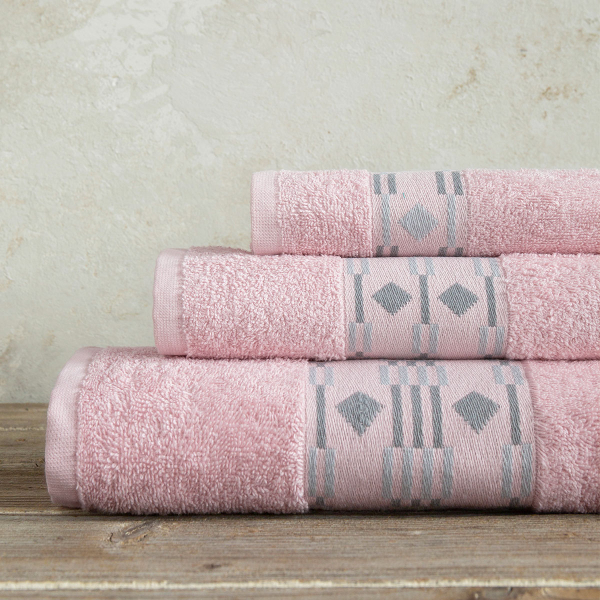 Πετσέτες Μπάνιου (Σετ 3τμχ) Nima Bath Vogue Pink 450gsm