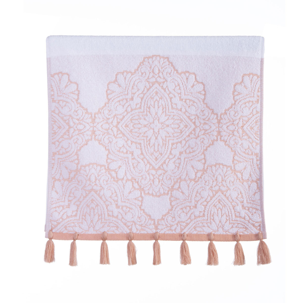 Πετσέτα Σώματος (70x140) Nef-Nef Premium Lorelay White - Pink 550gsm