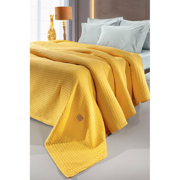 Κουβέρτα Πικέ Υπέρδιπλη (230x260) Guy Laroche Vivid Yellow