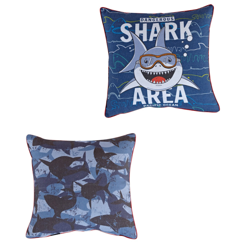 Διακοσμητικό Μαξιλάρι 2 Όψεων (45x45) Kentia Loft Sharky