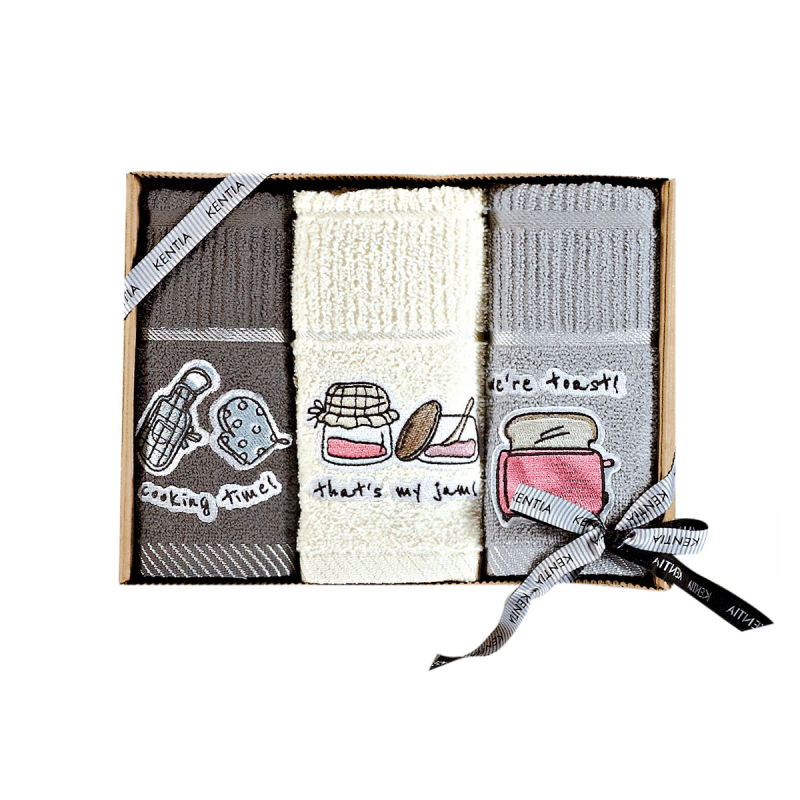 Πετσέτες Κουζίνας (Σετ 3τμχ) Kentia Kitchen Regalo 231