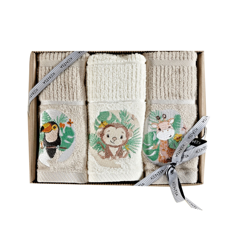 Βρεφικές Πετσέτες Χεριών (Σετ 3τμχ) Kentia Baby Arlekin 233 360gsm