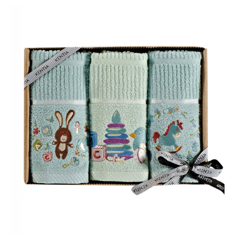 Βρεφικές Πετσέτες Χεριών (Σετ 3τμχ) Kentia Baby Arlekin 234 360gsm