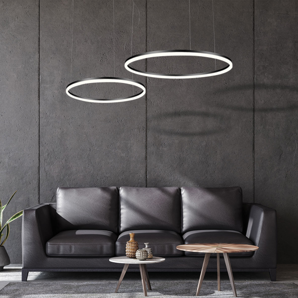 Φωτιστικό Οροφής LED Dimmable Zambelis 20260 Black Matt