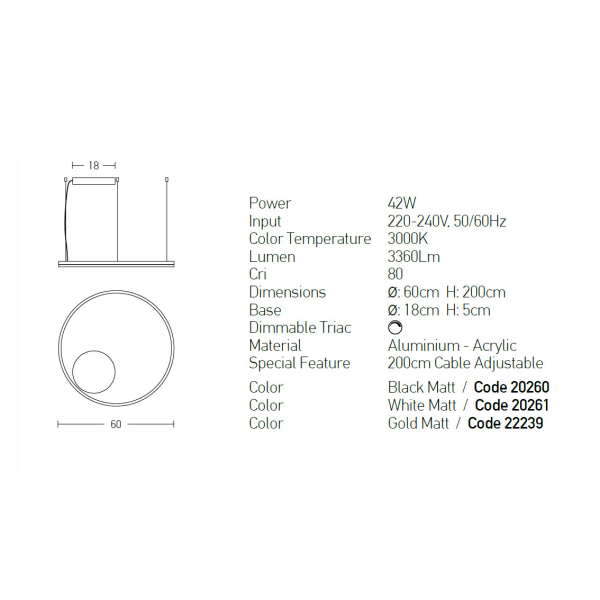 Φωτιστικό Οροφής LED Dimmable Zambelis 20260 Black Matt