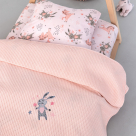 Κουβέρτα Πικέ Αγκαλιάς (80×110) Palamaiki Candy Pink