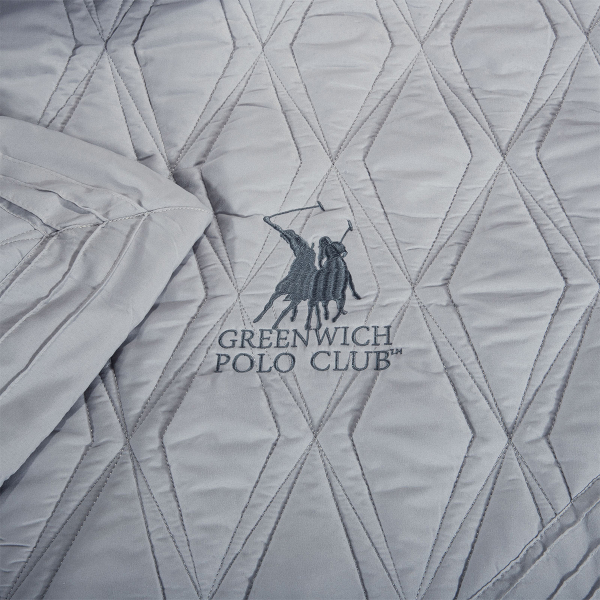 Κουβερλί Υπέρδιπλο (Σετ 220x240) Greenwich Polo Club Solid 2160 Grey