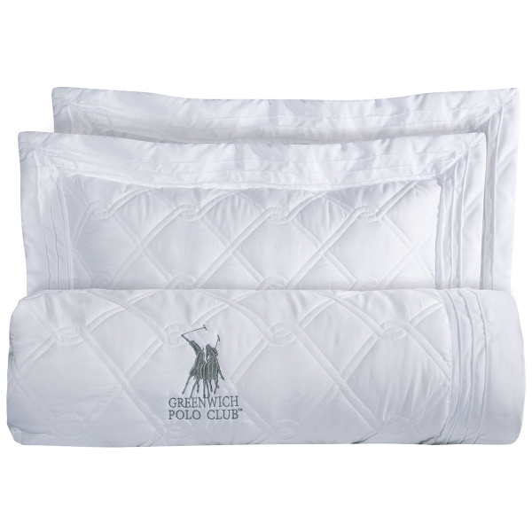 Κουβερλί Υπέρδιπλο (Σετ 220x240) Greenwich Polo Club Solid 2161 White