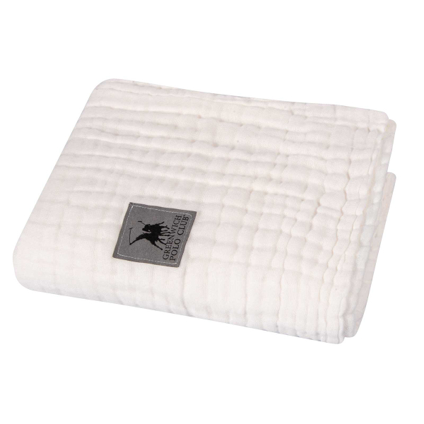 Κουβέρτα Μουσελίνα Κούνιας (105x150) Greenwich Polo Club Baby 2993 White
