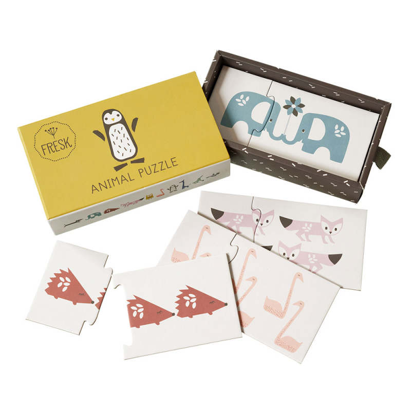 Σετ 10 Παζλ Προόδου Fresk Ζωάκια FR-F8600