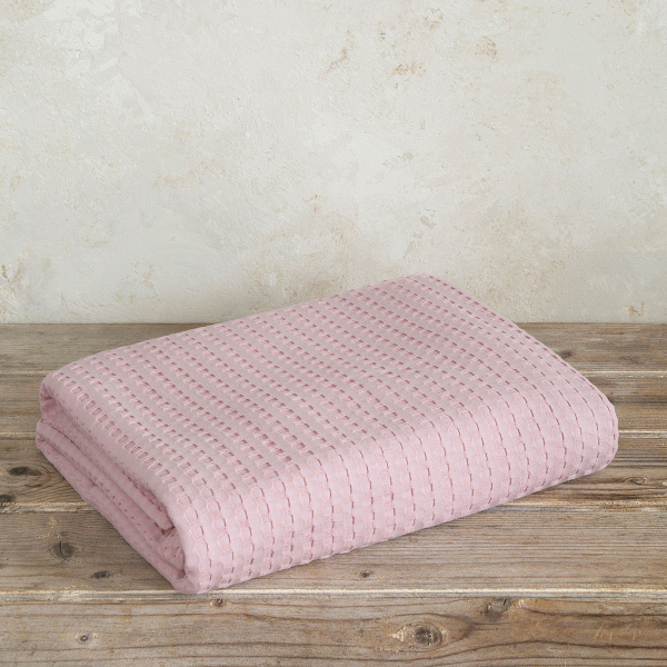 Κουβέρτα Πικέ Μονή (160x240) (160x240) Nima Habit Pinkie