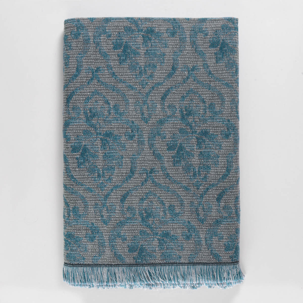 Ριχτάρι Καναπέ Τριθέσιου (180x280) Rythmos Medallion Πετρόλ