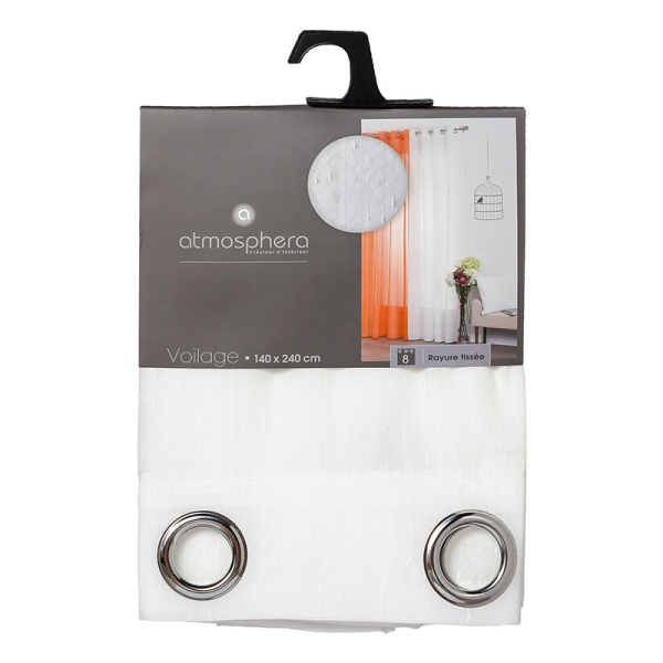 Κουρτίνα (140x240) Με Τρουκς A-S Stripe Ivoire 120944A