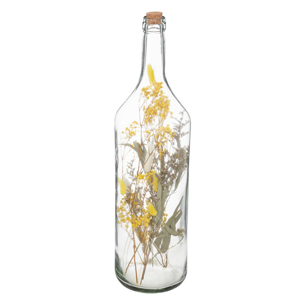 Διακοσμητικό Μπουκάλι (Φ14.7x54.5) A-S Dried Flower Yellow 193807