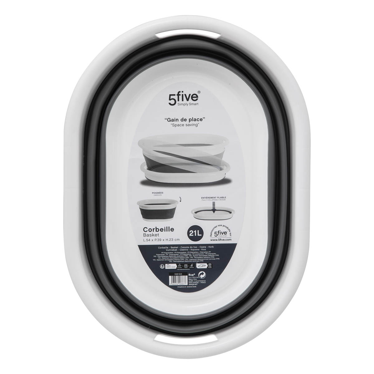 Πτυσσόμενη Λεκάνη Πλυσίματος (54X39X23) F-V Collapsible 186193 Home Οργάνωση & Αποθήκευση Πλύσιμο Σιδέρωμα Ρούχων Spitishop