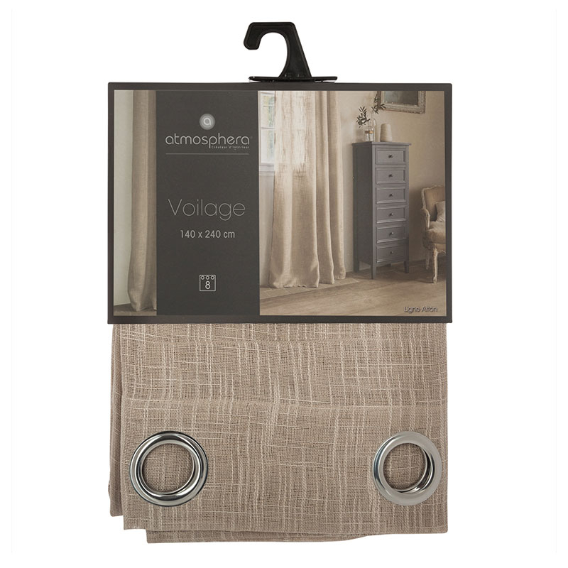 Κουρτίνα (140X240) με Τρουκς A-S Alton Beige 146272D Home Κουρτίνες Σαλονιού Spitishop