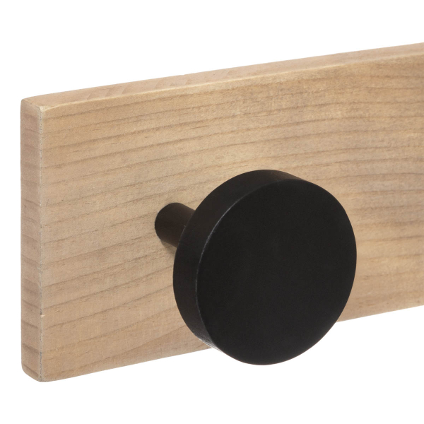 Κρεμάστρα Τοίχου 6 Θέσεων (58x7x8) F-V Hooks Black 173694