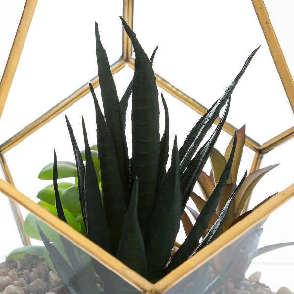 Τεχνητό Φυτό Σε Γυάλα (16x16x14) A-S Terrarium Glass 173033