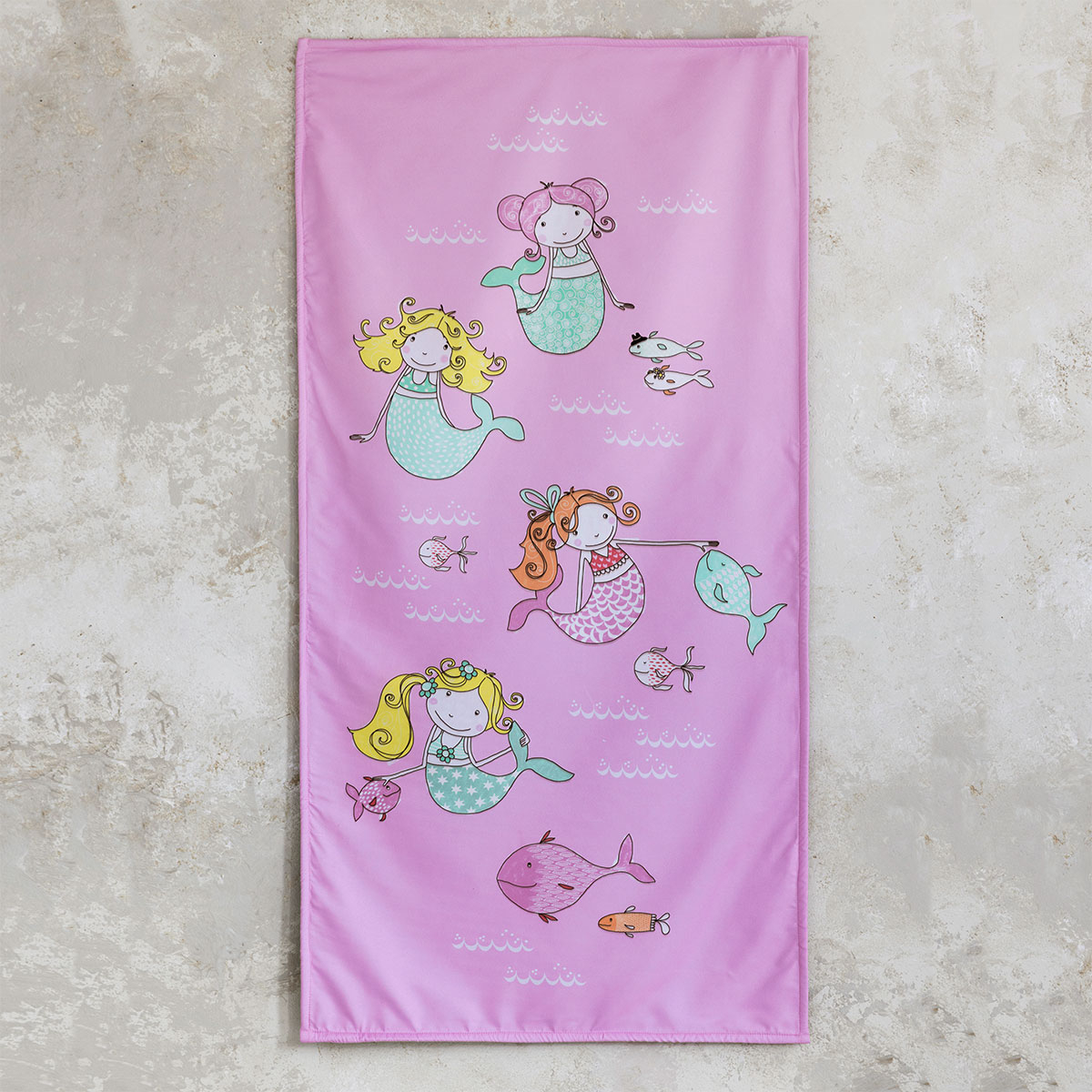 Παιδική Πετσέτα Θαλάσσης (70×140) Nima Dancing Mermaids