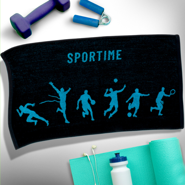 Πετσέτα Γυμναστηρίου (45x90) Sb Home Sport Time Blue