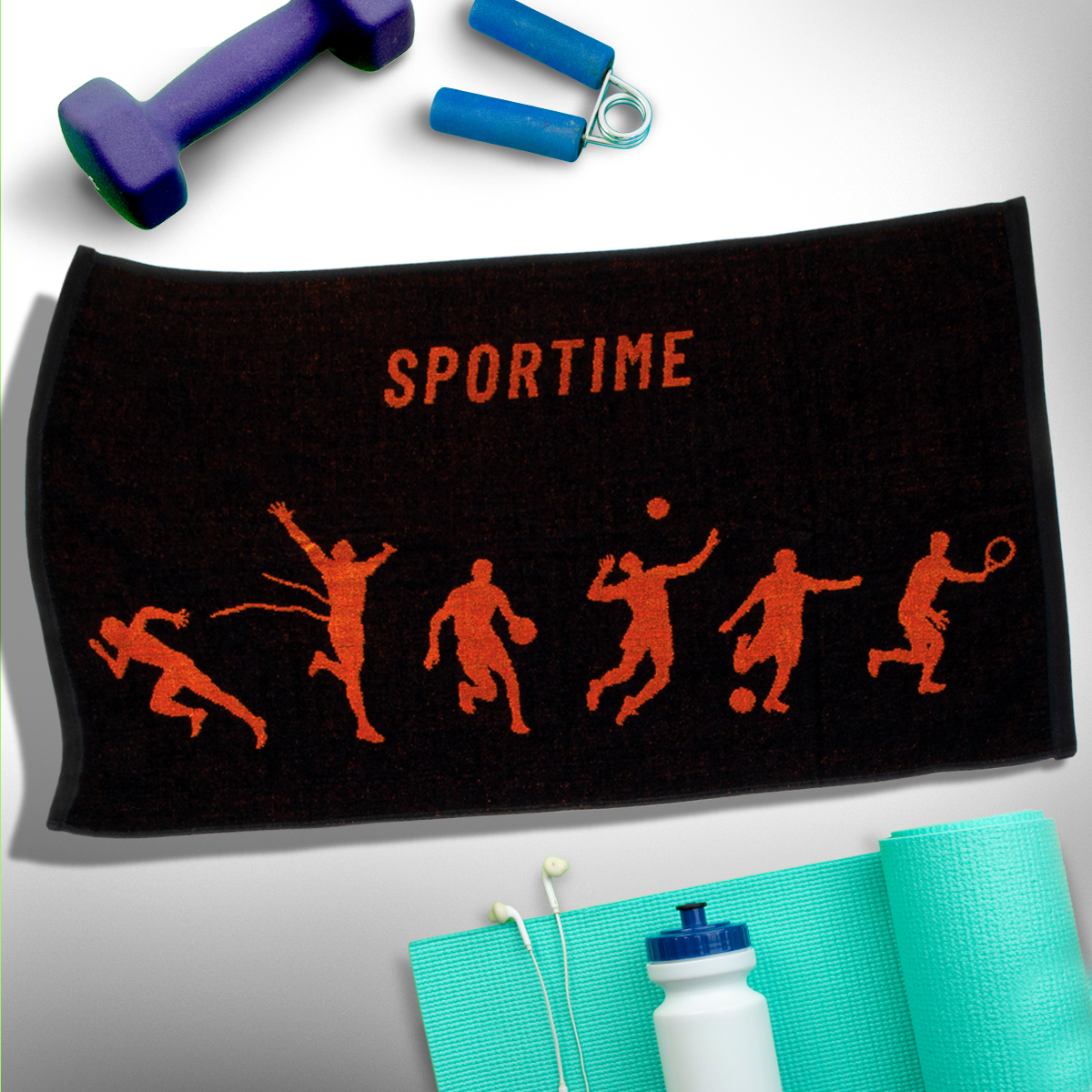 Πετσέτα Γυμναστηρίου (45×90) Sb Home Sport Time Orange