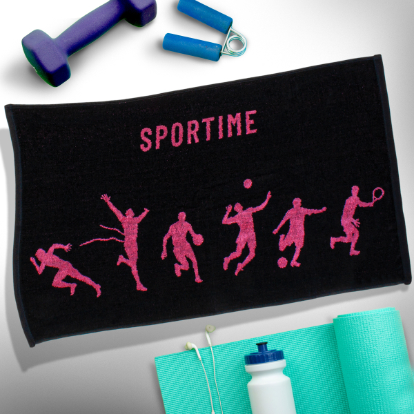 Πετσέτα Γυμναστηρίου (45x90) Sb Home Sport Time Pink