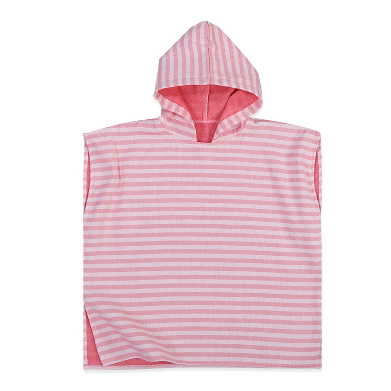 Παιδικό Πόντσο Nef-Nef Homeware Sweet Line Coral