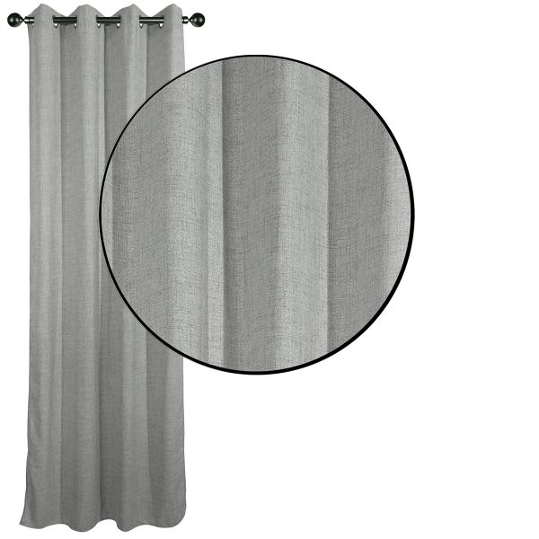 Κουρτίνα (140x270) Με Τρουκς Das Home 2237 L.Gray