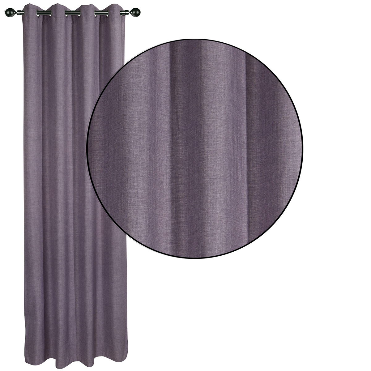 Κουρτίνα (140X270) με Τρουκς Das Home 2241 Purple Κουρτίνες Σαλονιού Spitishop