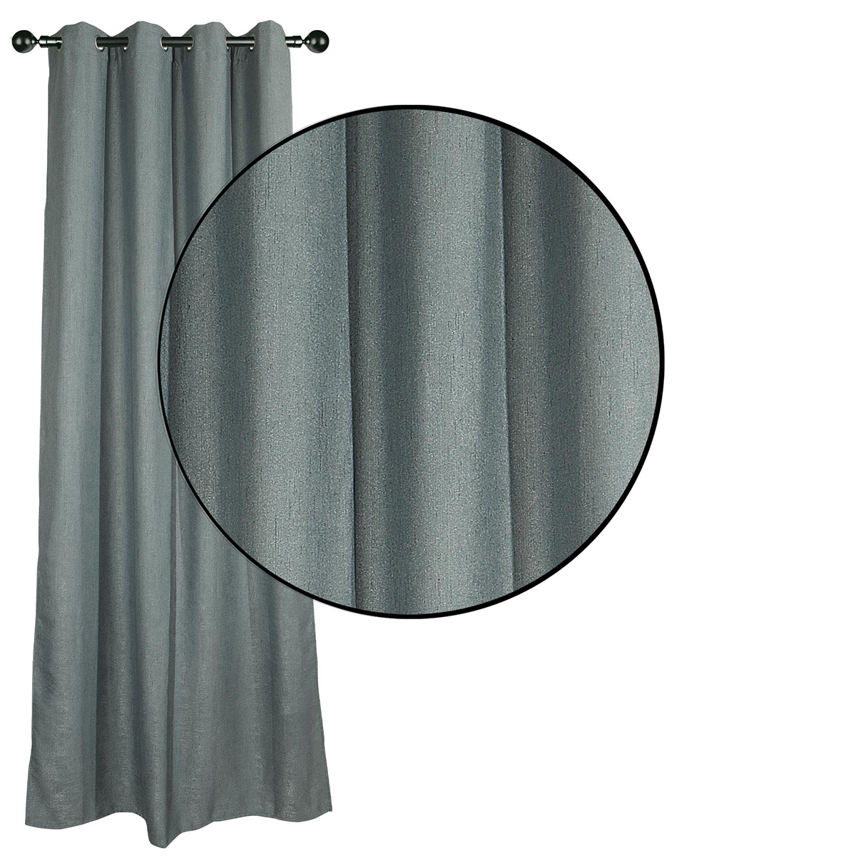 Κουρτίνα Συσκότισης (140X270) με Τρουκς Das Home 2245 D Gray Κουρτίνες Σαλονιού Spitishop