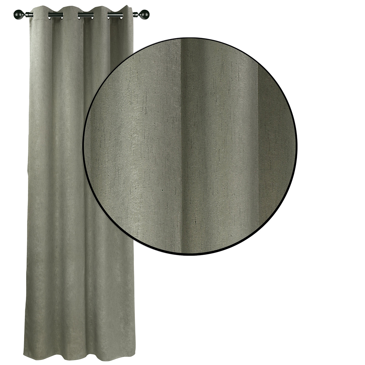 Κουρτίνα Συσκότισης (140X270) με Τρουκς Das Home 2248 Anthracite Κουρτίνες Σαλονιού Spitishop