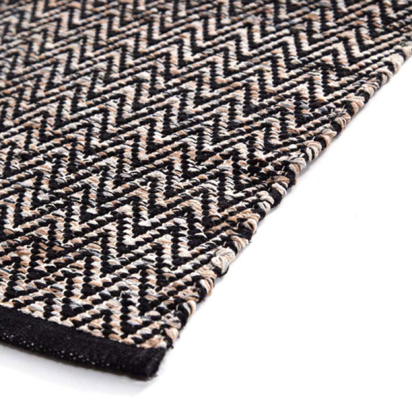 Χαλί Διαδρόμου (70x140) Royal Carpet Urban Cotton Kilim Venza Black
