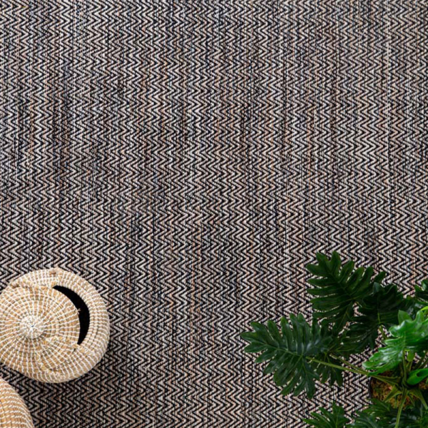 Χαλί All Season (130x190) Royal Carpet Urban Cotton Kilim Venza Black