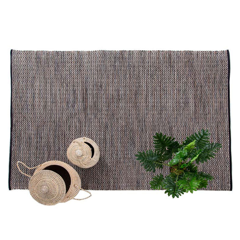 Χαλί All Season (130X190) Royal Carpet Urban Cotton Kilim Venza Black Home Χαλιά Σαλονιού Spitishop