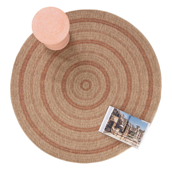 Στρογγυλό Χαλί Καλοκαιρινό (Φ160) Royal Carpet Avanos 8863 Tobacco