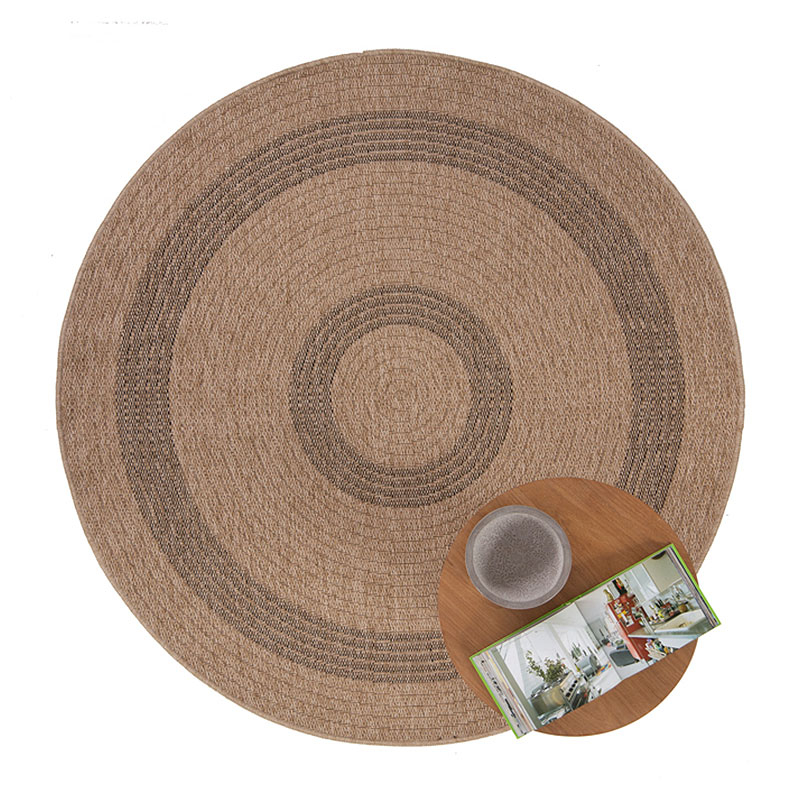 Στρογγυλό Χαλί Καλοκαιρινό (Φ160) Royal Carpet Avanos 8866 Black Home Χαλιά Σαλονιού Spitishop