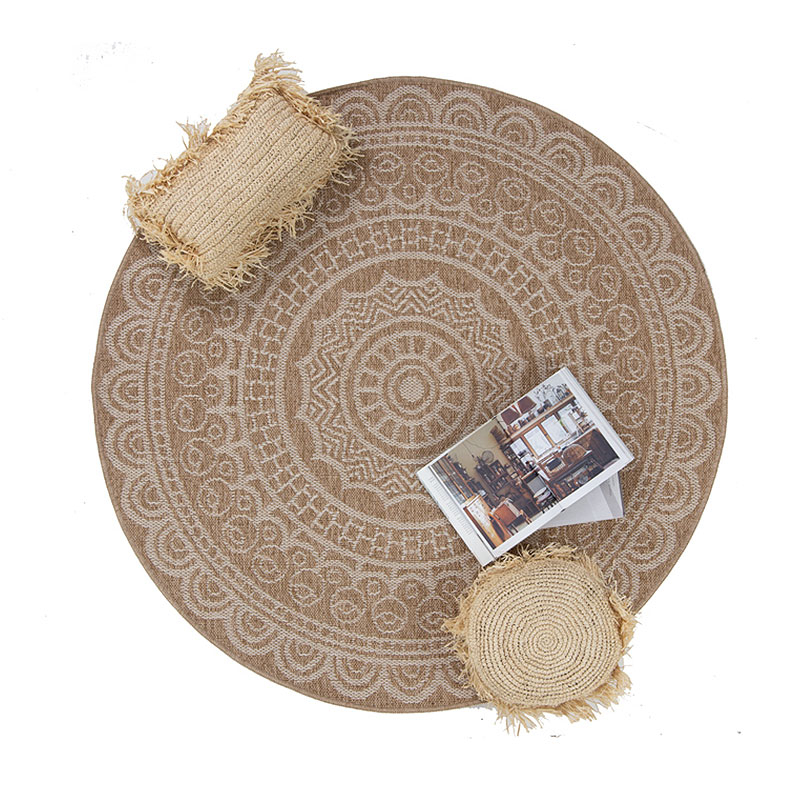 Στρογγυλό Χαλί Καλοκαιρινό (Φ160) Royal Carpet Avanos 8893 White Home Χαλιά Σαλονιού Spitishop