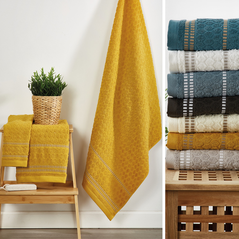 Πετσέτες Μπάνιου (Σετ 3τμχ) Whitegg Κλειώ 500gsm