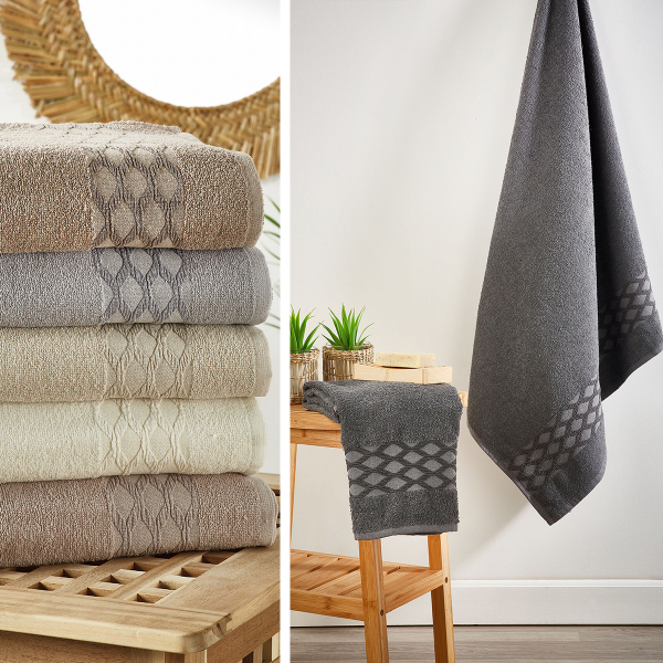 Πετσέτες Μπάνιου (Σετ 2τμχ) Whitegg Ουρανία 500gsm