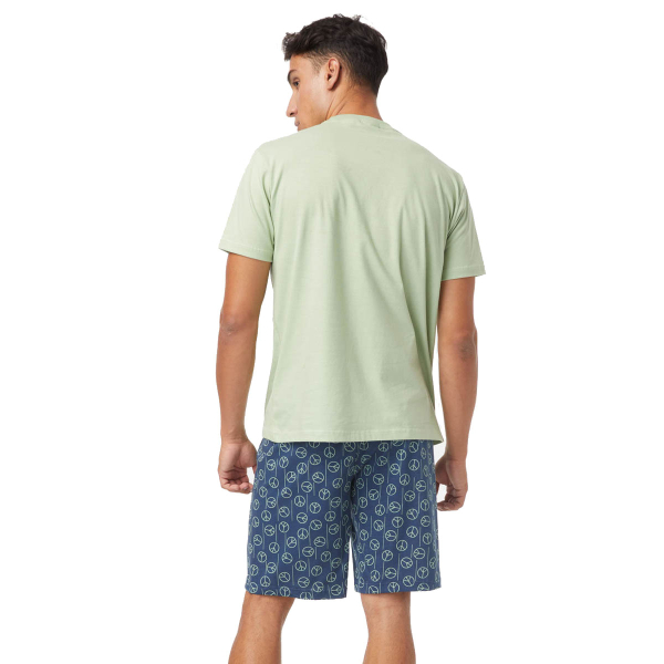 Πιτζάμα Ανδρική Καλοκαιρινή Minerva Peace 71074-397 Βεραμάν