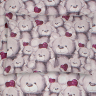 Βρεφική Μαξιλαροθήκη (35×45) Dimcol Teddy Bear 536 Purple
