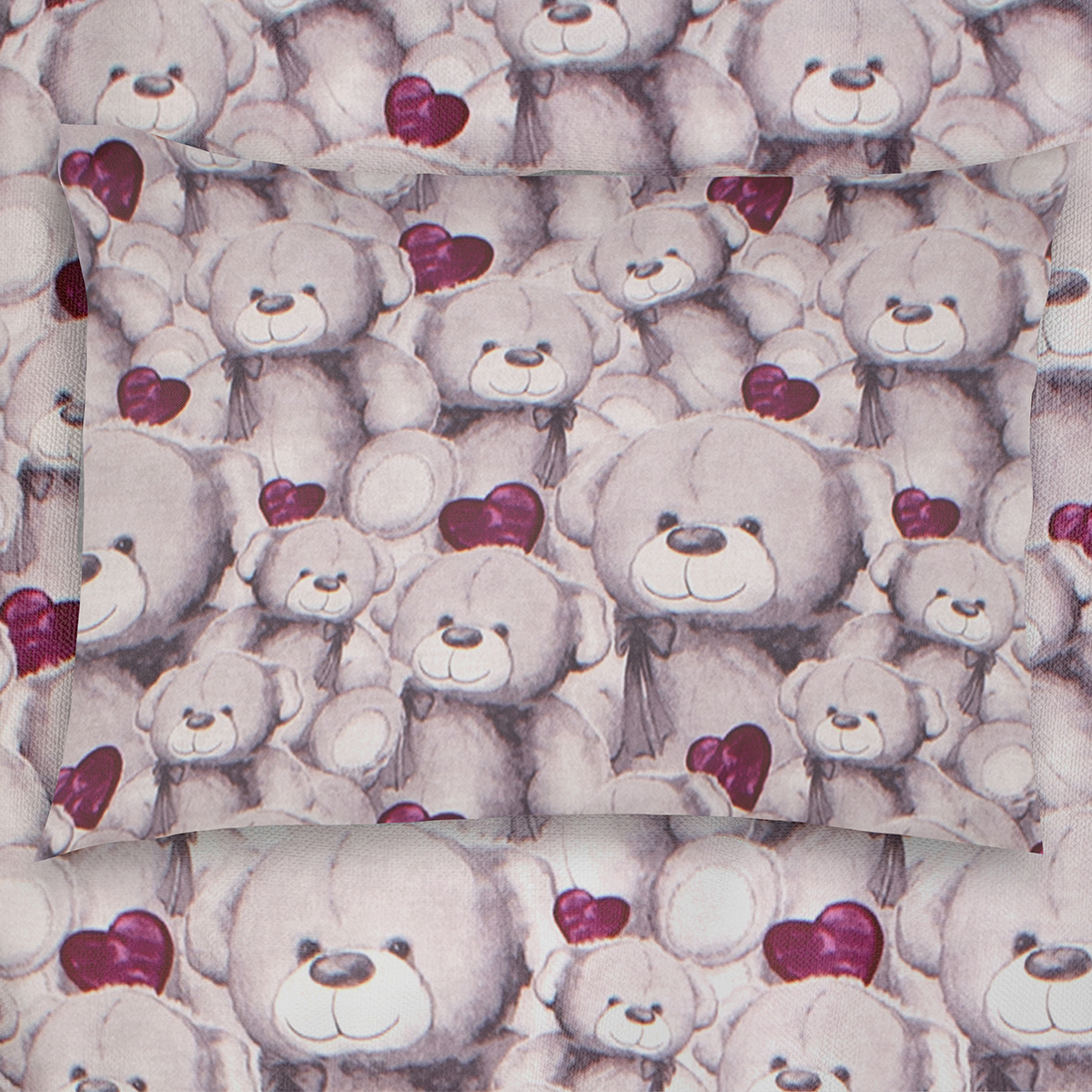 Βρεφική Μαξιλαροθήκη (35×45) Dimcol Teddy Bear 536 Purple 245747