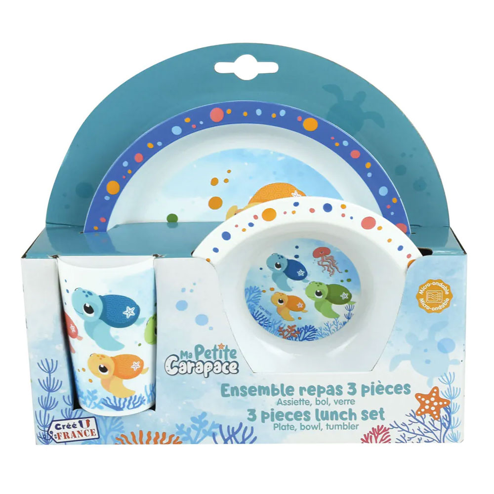 Παιδικό Σετ Φαγητού 3Τμχ Ango Ma Petit Carapace 006144 Home Παιδικά Είδη & Αξεσουάρ Σερβιρίσματος Spitishop