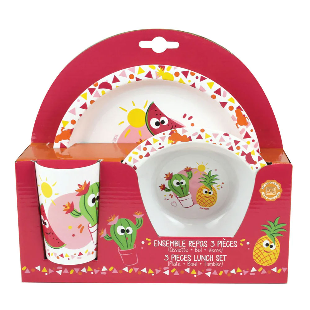 Παιδικό Σετ Φαγητού 3Τμχ Ango Les Ami Fruits 006204 Home Παιδικά Είδη & Αξεσουάρ Σερβιρίσματος Spitishop