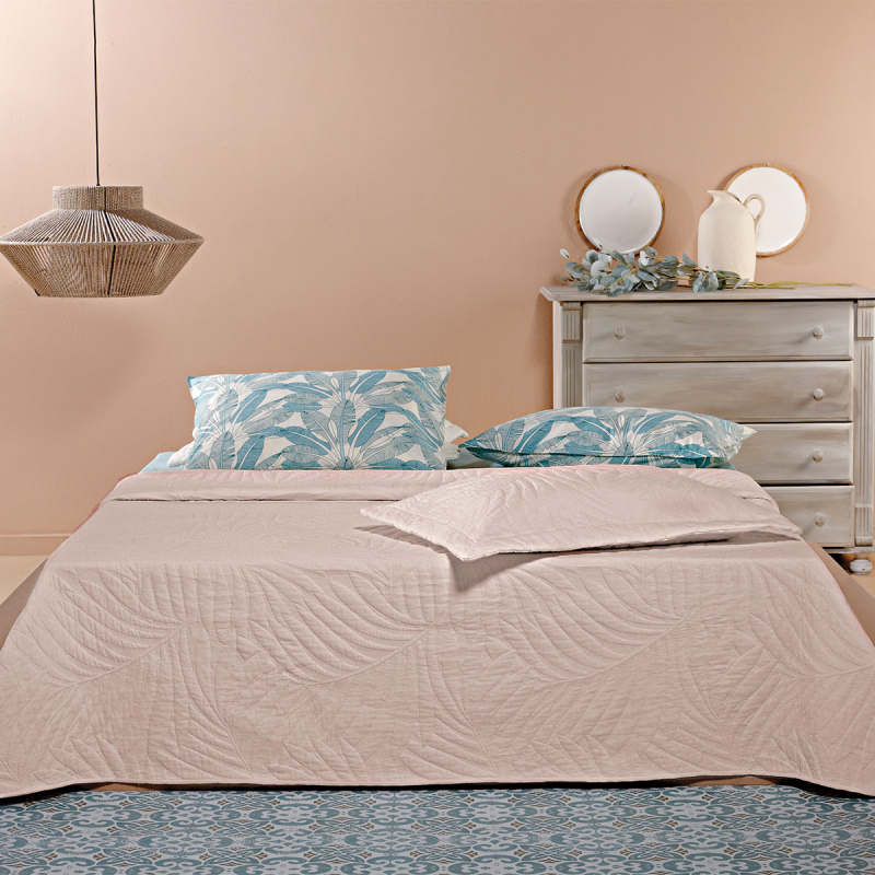 Κουβερλί Υπέρδιπλο (Σετ 230x250) Kentia Serenity Jana 26 Pudre