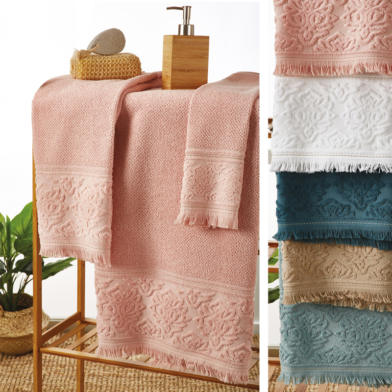 Πετσέτες Μπάνιου (Σετ 3τμχ) Whitegg Jasmin 500gsm