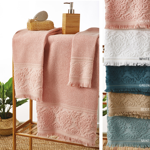 Πετσέτες Μπάνιου (Σετ 3τμχ) Whitegg Jasmin 500gsm