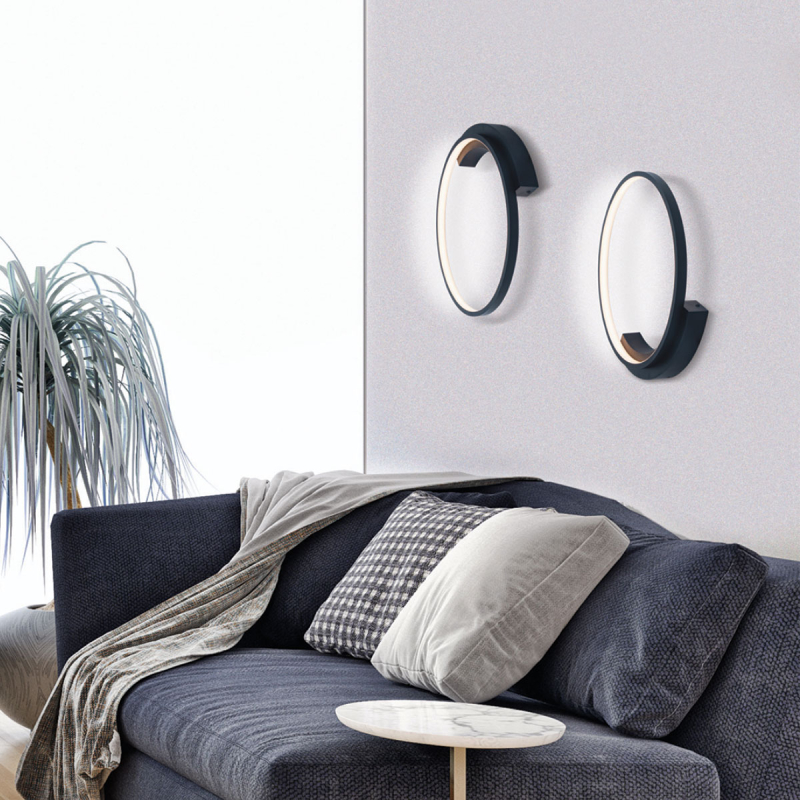 Απλίκα Τοίχου LED Dimmable Zambelis 2076 Sandy Black